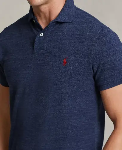 Erkaklar Klassik Bichimli To'rli Polo - Klassik Qirollik Heather - 3