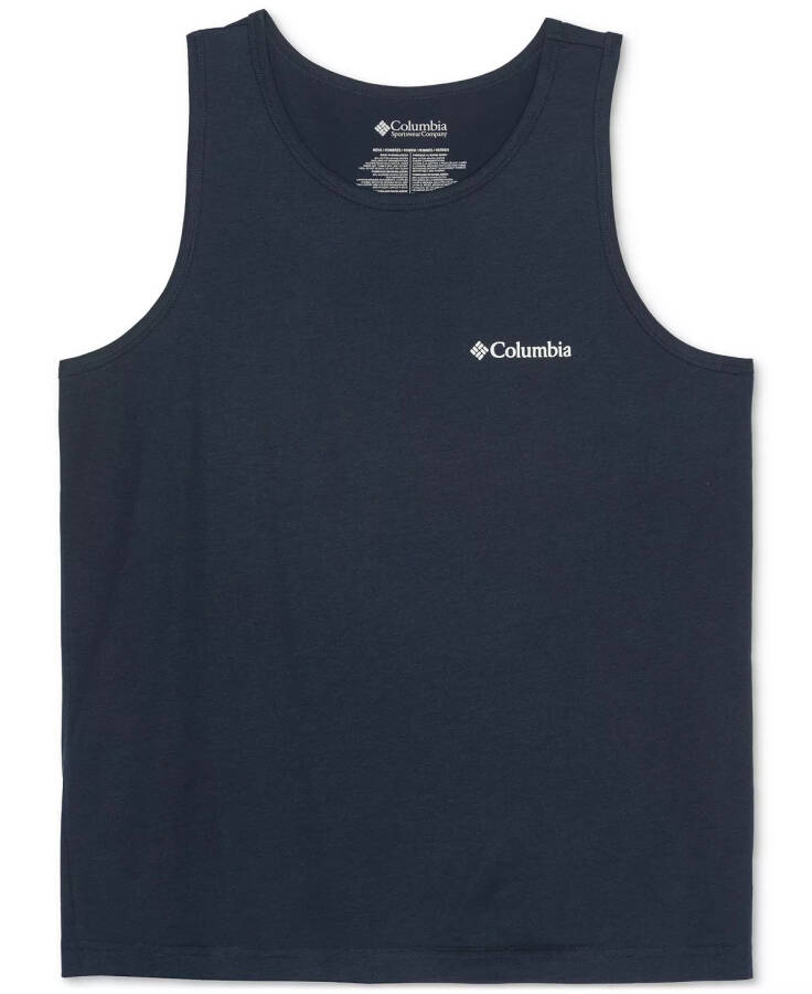 Erkaklar Logo Bayroq Grafik Tank Top Columbia Navy - 2