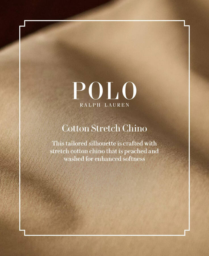 Erkaklar Polosı Stretch Chino Kostyum Palthosi Tan Rangi - 6