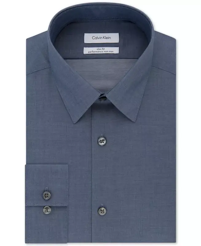 Erkaklar Slim-Fit Dazmollanmaydigan Gerbinbon Ko'ylak-Stream - 3