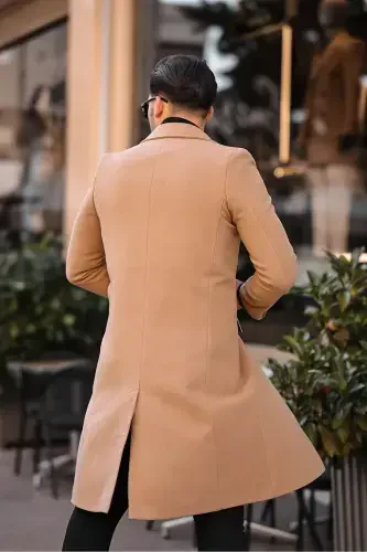 Erkaklar Slim-Fit uzun junli palto-vizon - 5