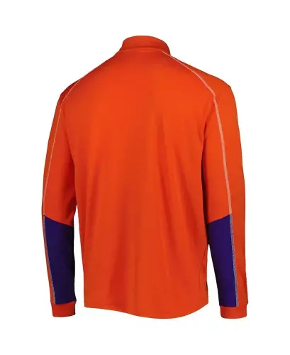 Erkaklar to'q sariq Clemson Tigers Shotgun 2.0 Omni-Wick chorak fermuarli kurtka - 2