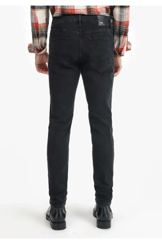 Erkaklar uchun 041 Danny Slim Fit Pastki Bel To'g'ri Oyoqli Jinsi Shimlar - 2