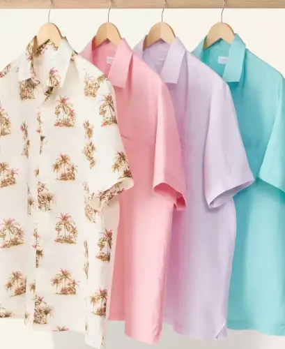 Erkaklar uchun 100% junli ko'ylak, Modazone uchun yaratilgan - Oq sof - 3