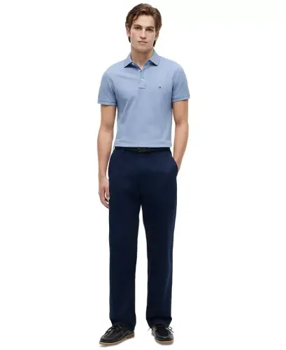 Erkaklar uchun 1985 Slim-Fit Polo Ko‘ylagi - Brisk Blue - TOMMY HILFIGER (1)