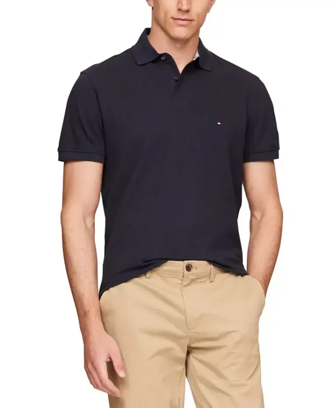 Erkaklar uchun 1985 Slim Fit Polo ko'ylagi - Cho'l osmoni soyasi - TOMMY HILFIGER