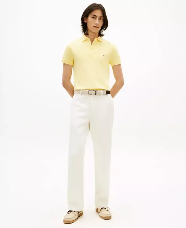 Erkaklar uchun 1985 Slim Fit Polo ko'ylagi - Citronella Heather - 2