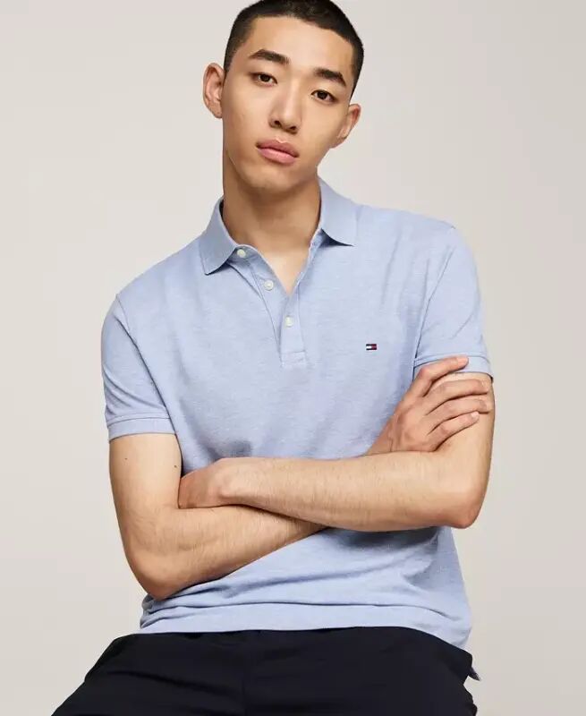 Erkaklar uchun 1985 Slim Fit Polo Ko'ylagi - Kemasi Moviy soyali - 3