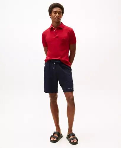 Erkaklar uchun 1985 Slim Fit Polo ko'ylak - Asosiy qizil - TOMMY HILFIGER (1)