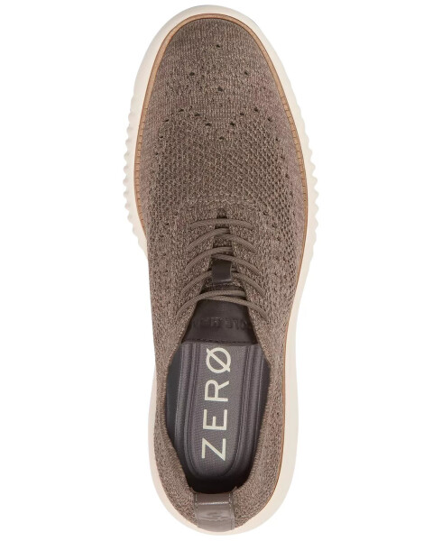 Erkaklar uchun 2.ZERØGRAND Stitchlite™ to'qilgan Oxford libos poyabzali Truffle/fil suyagi - 5