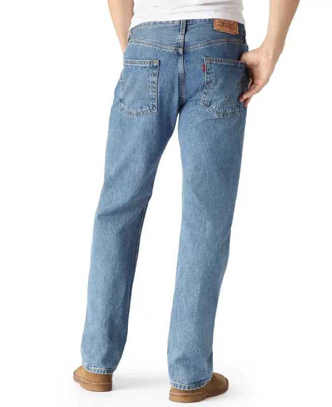 Erkaklar uchun 501® Original Fit tugmachali, cho'zilmaydigan jinsi shimlar - 2