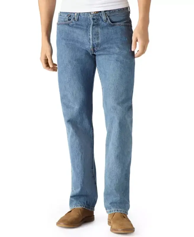 Erkaklar uchun 501® Original Fit tugmachali, cho'zilmaydigan jinsi shimlar - 1