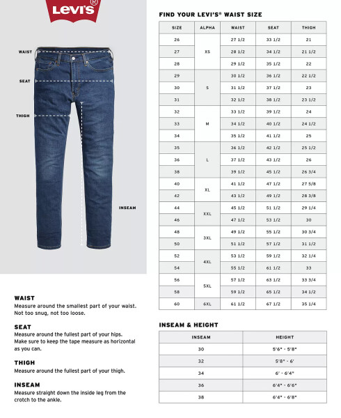 Erkaklar uchun 502™ tor paça jinsi shimlari Dk Hollow - 16