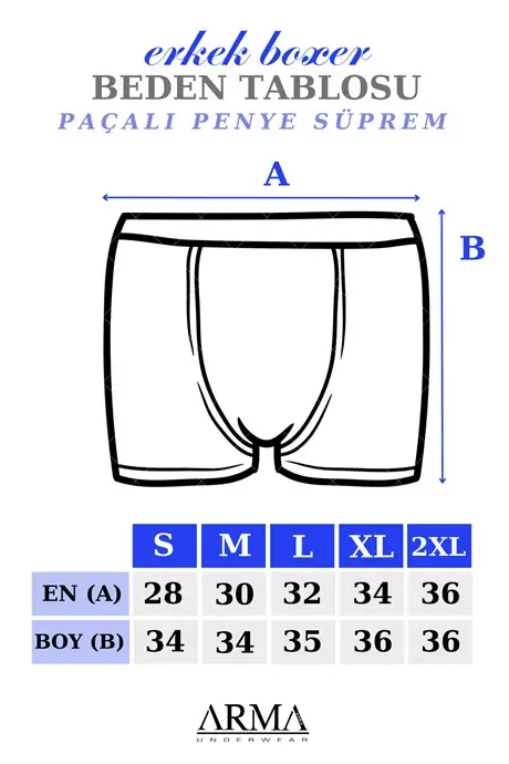 Erkaklar uchun 6 dona qora rangli paxta trikotaj pa'chali ichki - 2
