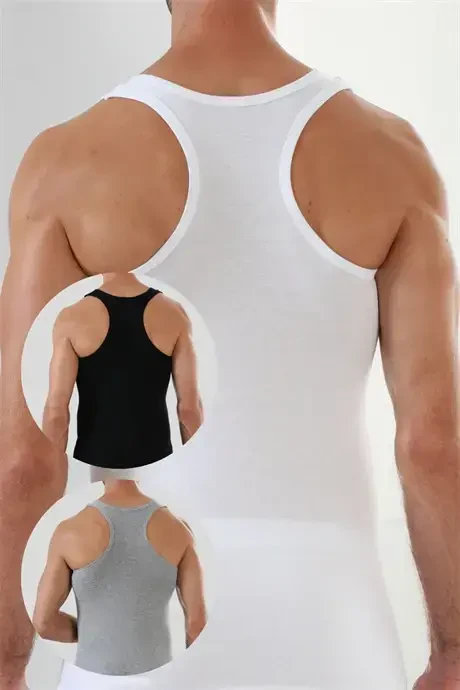 Erkaklar uchun 6 dona Rambo sport bluzalar, har xil rangli, 100% paxta - 1