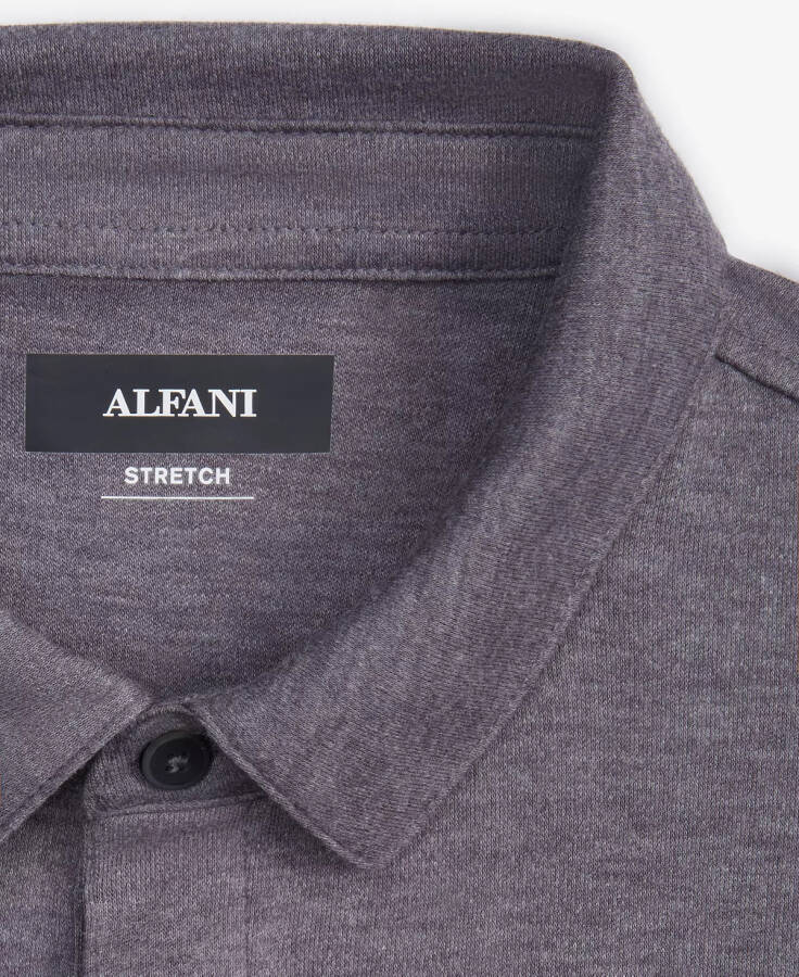 Erkaklar uchun AlfaTech Stretch Solid Polo Ko'ylak, Modazone uchun yaratilgan Oxford Heather - 3