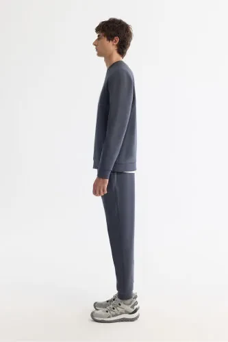 Erkaklar uchun antrasit rangli bisiklet yoqasi sviter - 3