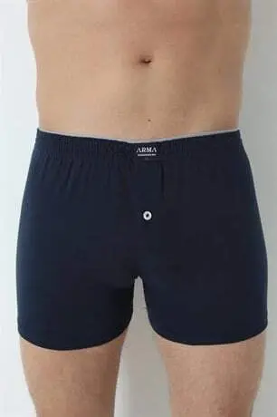 Erkaklar uchun aralash rangli tugmali boksyorlar, 3 dona 100% paxta jersey - 3