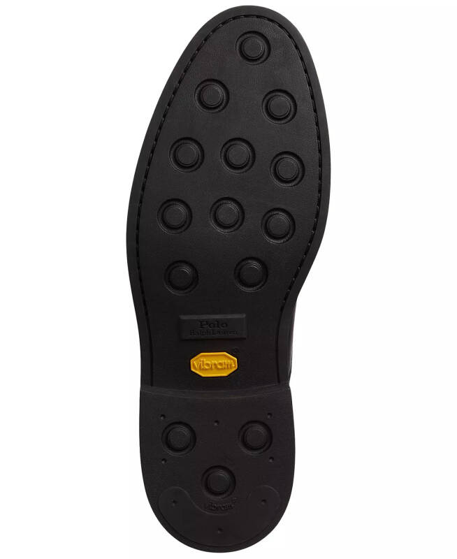 Erkaklar uchun Asher charm qopqoqli kostyum poyafzali — Polo jigarrang - 1