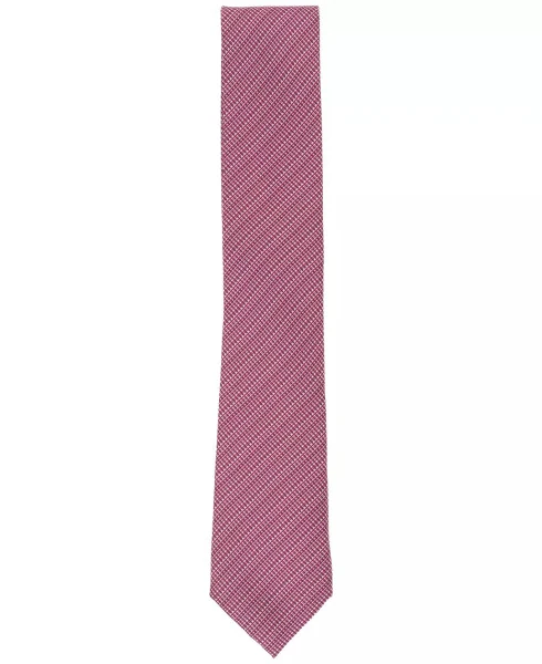 Erkaklar uchun Balaton teksturali chiziqli galstuk, Faqat Modazone'da - Qizil - ALFANI (1)