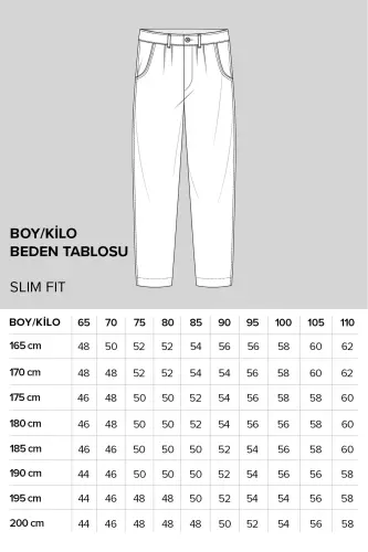 Erkaklar uchun bej rangli Slim Fit tor kesimli 5 cho'ntakli paxta kanvas elastik Chino shimini - 3