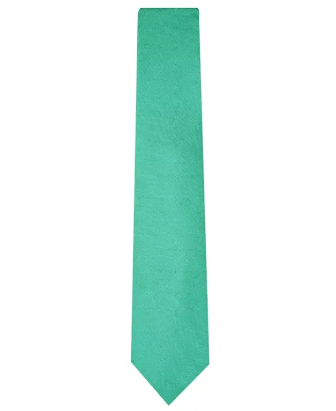 Men's Solid Tie, Created for Modazone-Kelly Green - 2