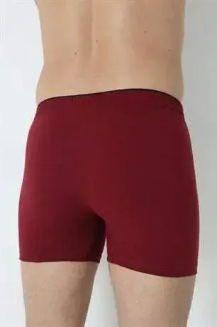 Erkaklar uchun bordo tugmali bokser shimlari to'plami, 3 dona. 100% paxta penye - 8