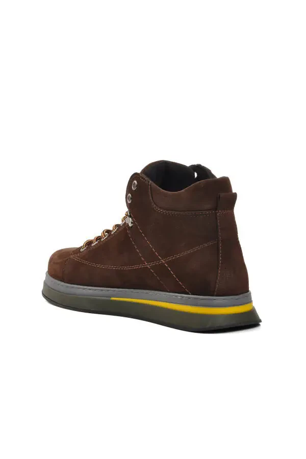 Erkaklar uchun botinkalar, 1361654, 24K Kofe Nubuk Haqiqi Teri - 4