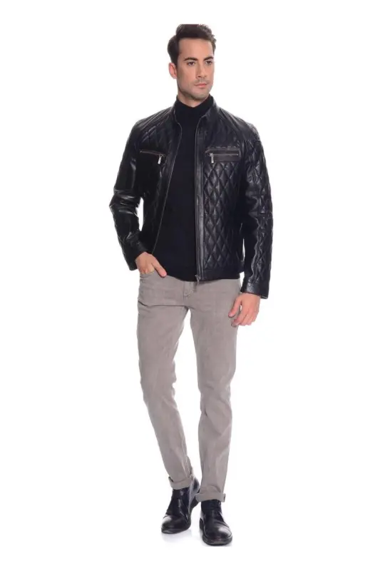 Erkaklar uchun charm kurtka - PIERRE CARDIN