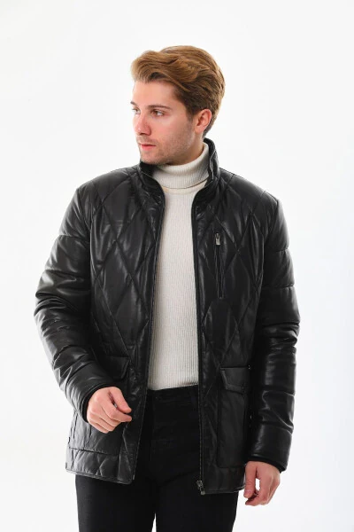 Erkaklar uchun charm pufak ko'ylagi - 6