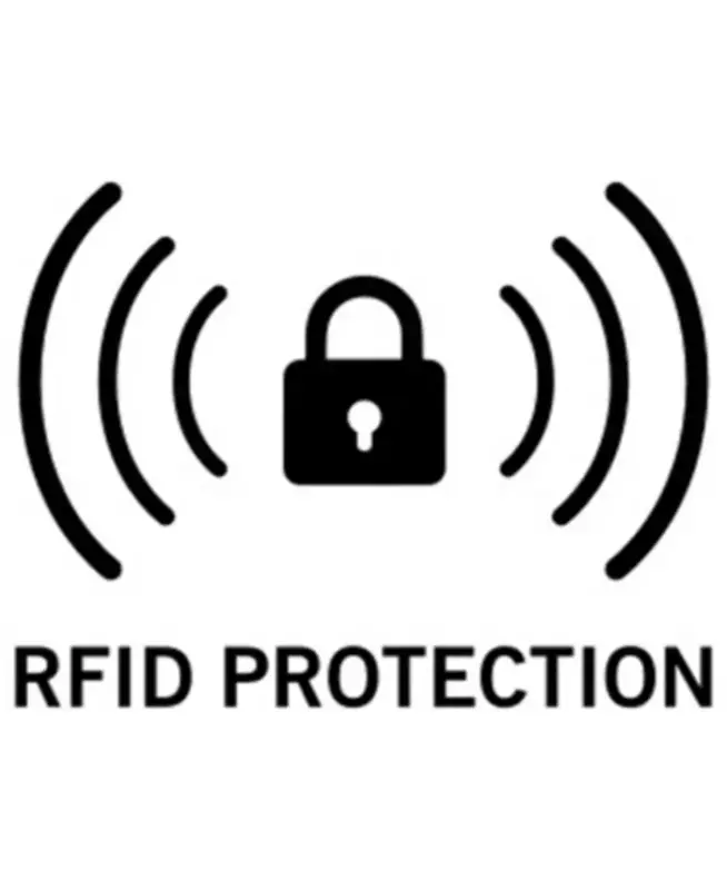 Erkaklar uchun charm RFID kengaytirilgan sig'imli uch burchak - jigarrang - 2