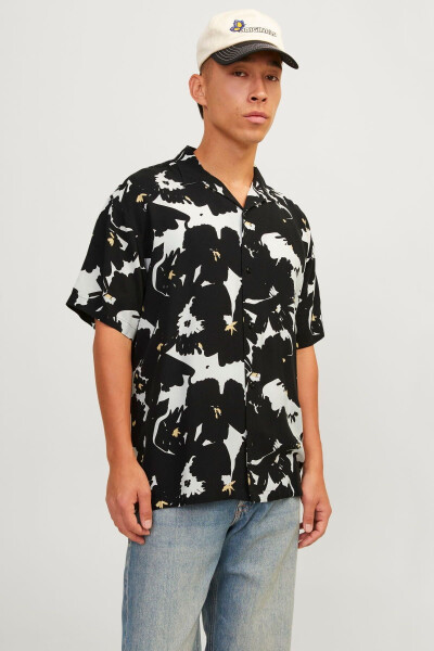 Erkaklar uchun chiziqli qisqa yengli ko'ylak - Luke - JACK & JONES (1)