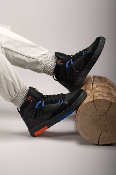 Erkaklar uchun Comfort Sneaker Bot 001263 Qora Saks - 16