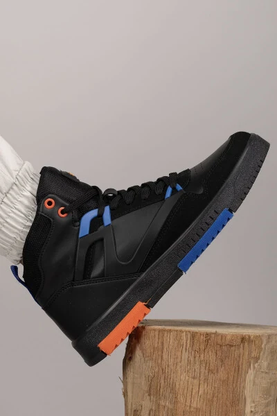 Erkaklar uchun Comfort Sneaker Bot 001263 Qora Saks - 7