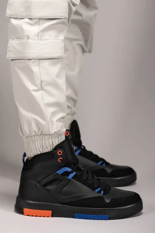 Erkaklar uchun Comfort Sneaker Bot 001263 Qora Saks - 10