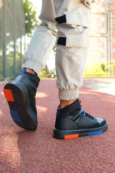 Erkaklar uchun Comfort Sneaker Bot 001263 Qora Saks - 3