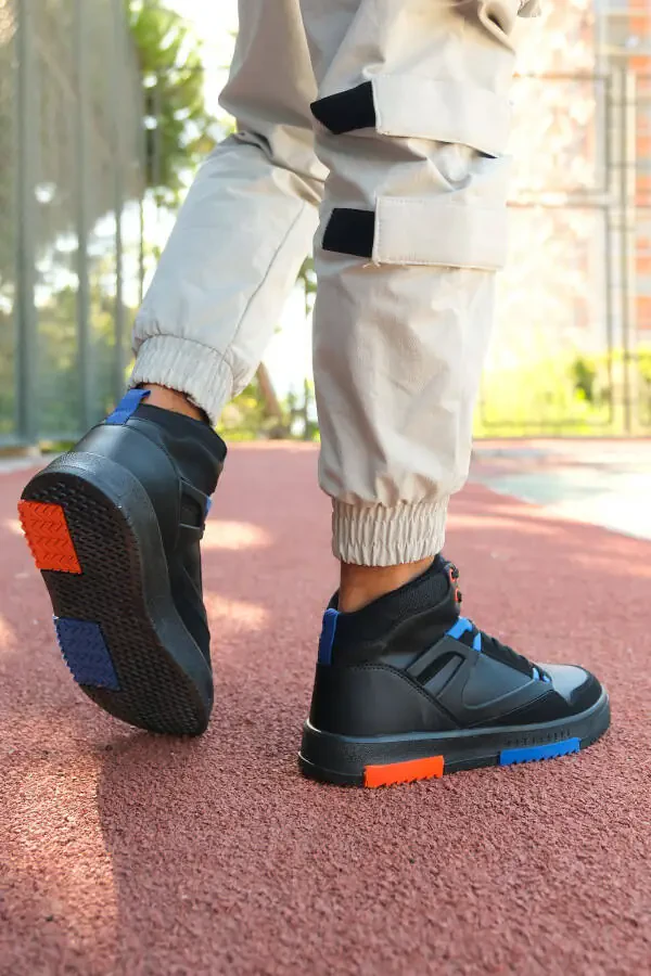 Erkaklar uchun Comfort Sneaker Bot 001263 Qora Saks - 3