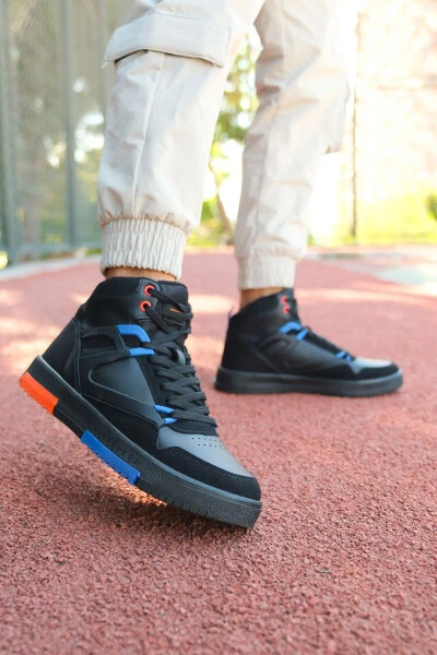 Erkaklar uchun Comfort Sneaker Bot 001263 Qora Saks - 4