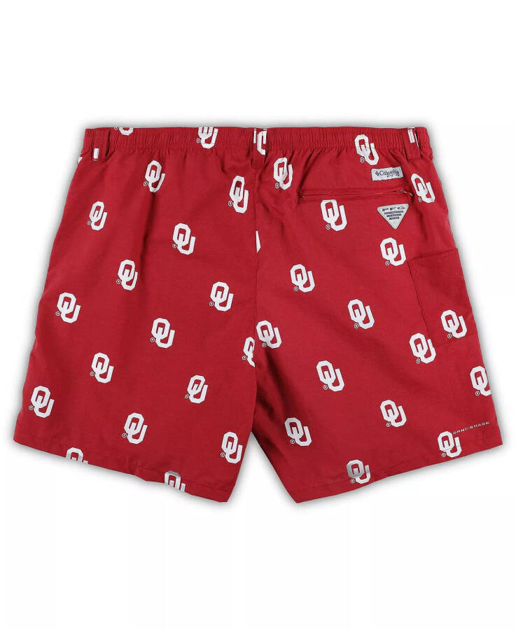 Erkaklar uchun Crimson Oklahoma Sooners Big and Tall Backcast II Butun Bo'ylab Chop etish Omni-Shade Shorts Crimson - 2