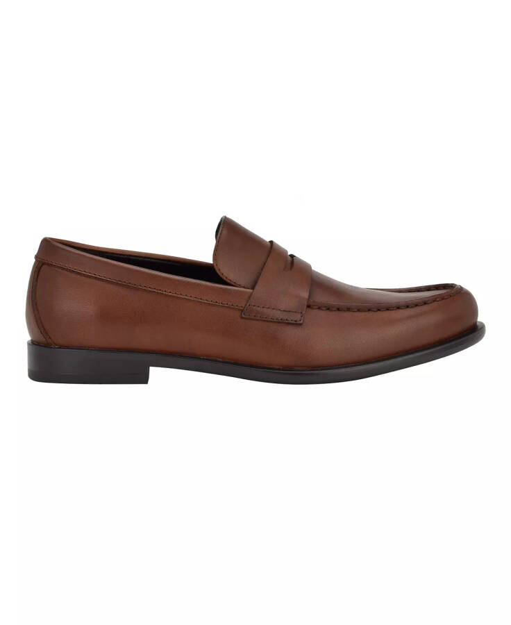 Erkaklar uchun Crispo Slip-on kiyim loaferlari o'rta jigarrang charm - 2