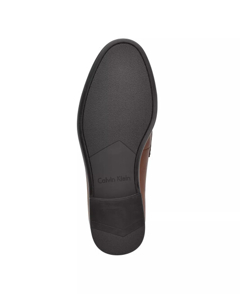 Erkaklar uchun Crispo Slip-on kiyim loaferlari o'rta jigarrang charm - 5