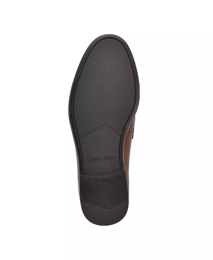 Erkaklar uchun Crispo Slip-on kiyim loaferlari o'rta jigarrang charm - 5