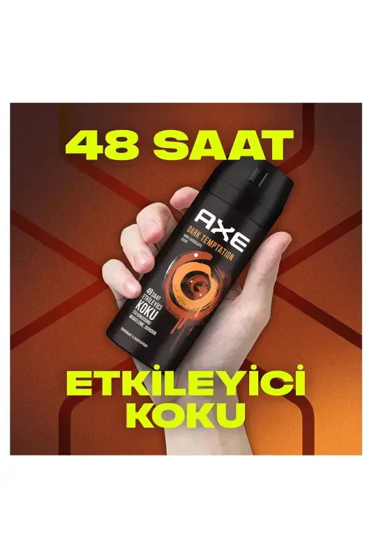 Erkaklar uchun Deodorant & Bodyspray Dark Temptation 48 soat ta'sirli xushbo'y hidli tananing spreyi 150 ml X3 dona - 4