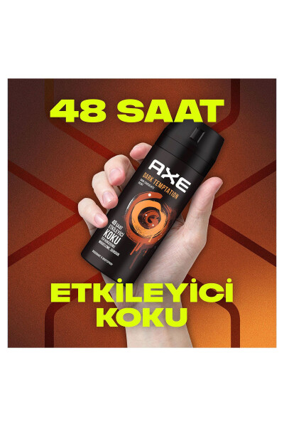 Erkaklar uchun Deodorant & Bodyspray Dark Temptation 48 soat ta'sirli xushbo'y hidli tananing spreyi 150 ml X3 dona - 21