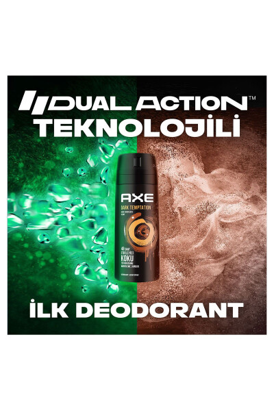 Erkaklar uchun Deodorant & Bodyspray Dark Temptation 48 soat ta'sirli xushbo'y hidli tananing spreyi 150 ml X3 dona - 14