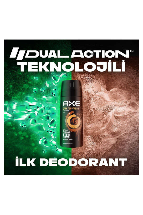 Erkaklar uchun Deodorant & Bodyspray Dark Temptation 48 soat ta'sirli xushbo'y hidli tananing spreyi 150 ml X3 dona - 6