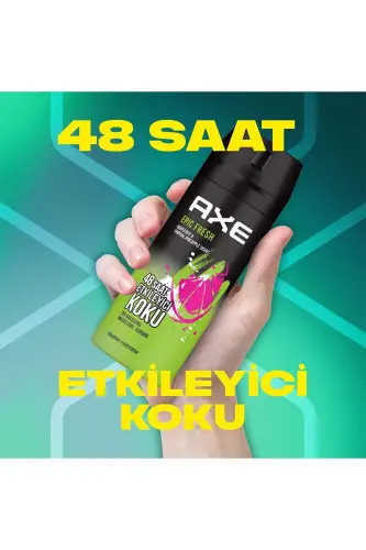 Erkaklar uchun Deodorant & Bodyspray Epic Fresh 48 soat ta'sirli xushbo'y 150 ml X3 - 5