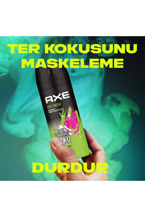 Erkaklar uchun Deodorant & Bodyspray Epic Fresh 48 soat ta'sirli xushbo'y 150 ml X3 - 19