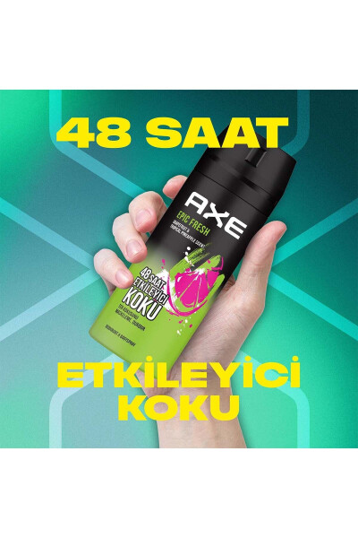 Erkaklar uchun Deodorant & Bodyspray Epic Fresh 48 soat ta'sirli xushbo'y 150 ml X3 - 21