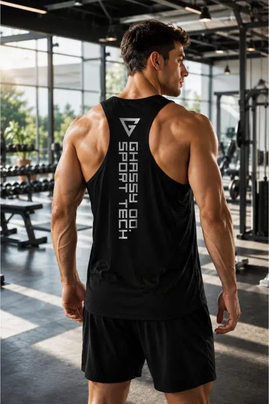 Erkaklar uchun Dry Fit Y-orqa Gym Fitness Sportchi Atleti Gym-101 - GHASSY CO